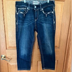 Ariat dark wash capri/ cropped jeans
